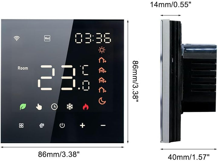 2023 Irishom WiFi Thermostat Raumthermostat Elektrische Fussbodenheizung Wchentlich Programmierbar E
