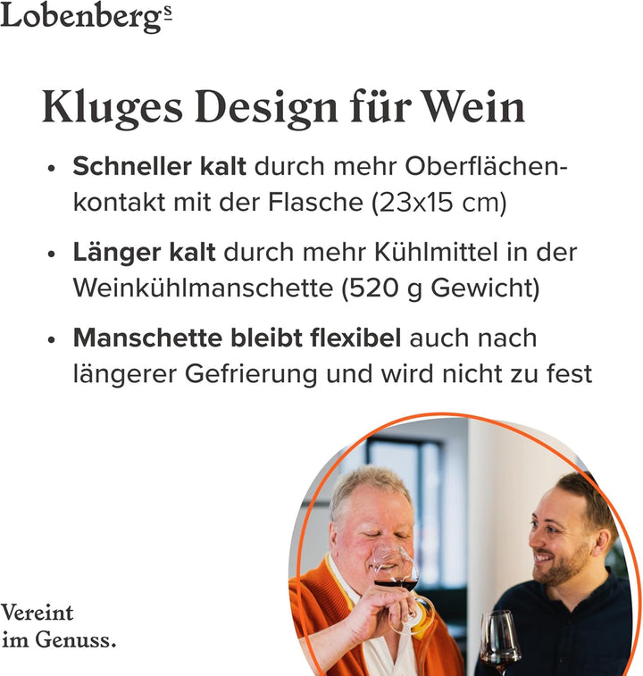 Kühlmanschette für Wein, Sekt und Champagner (bis 2h Kühldauer) (20er-Set) - Flaschenkühler - Weinkü