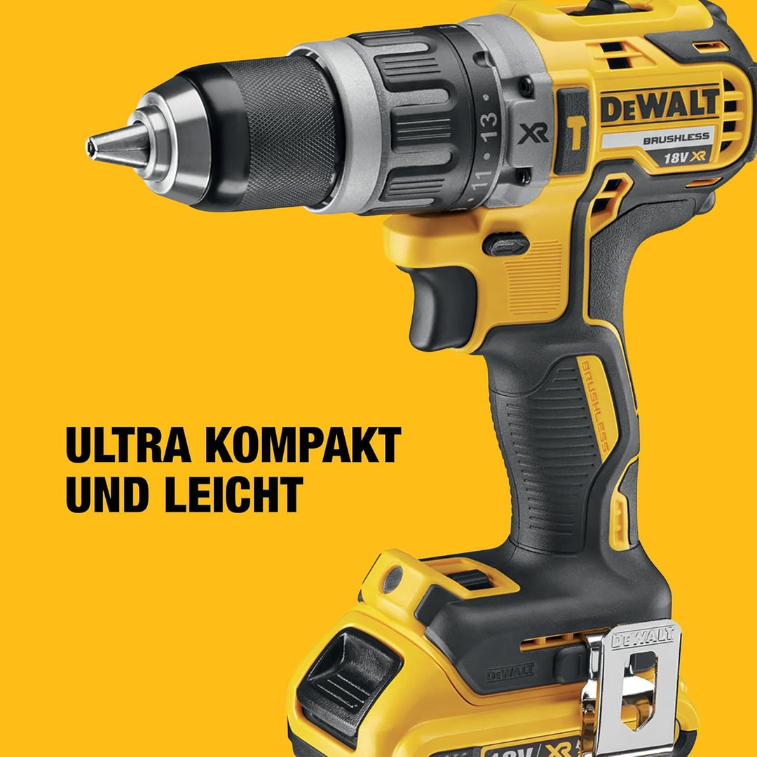 Dewalt 18 Volt Akku Schlagbohrschrauber DCD796D2 (Bürstenloser Motor, 2-Gang Vollmetallgetriebe, max
