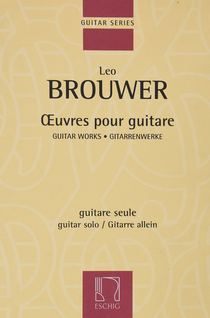 Oeuvres pour guitare --- Guitare, Musiknoten