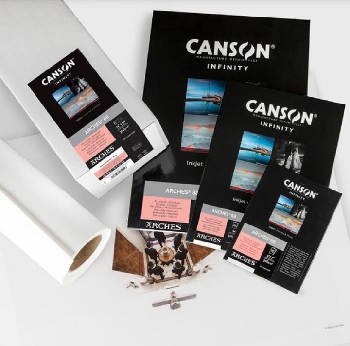 Canson Infinity Arches 88, 100% satiniert, 310 g, A4, 25 Stück, naturweiss