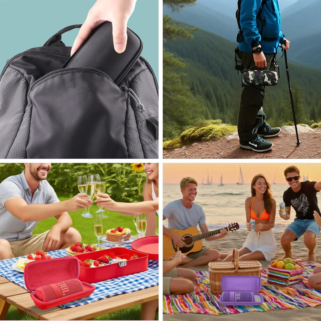co2CREA Tasche für JBL Grip Kompakter Bluetooth Lautsprecher Hülle Case Etui Tragetasche Lila, Lila