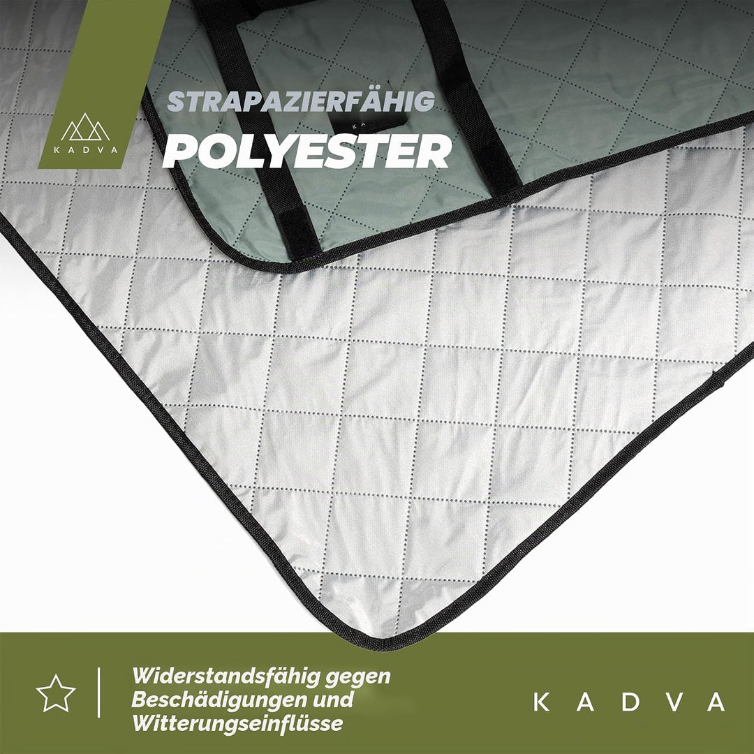KADVA Picknickdecke Wasserdicht Rulo Graue Praktische Langlebige und Bequeme Outdoor Decke für die F