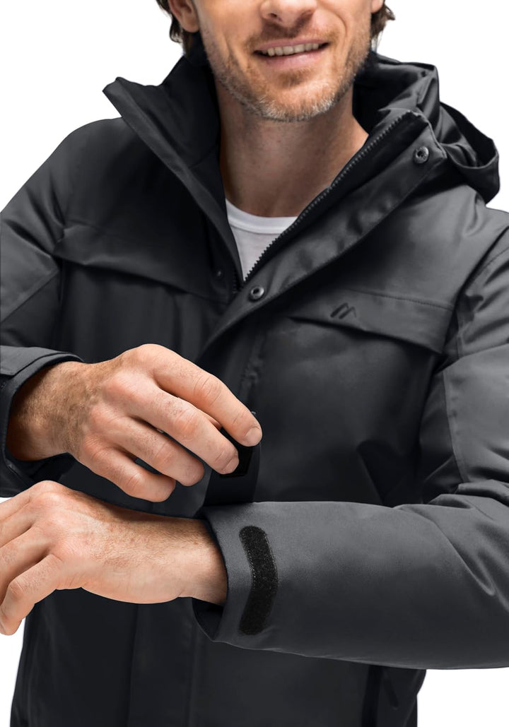 Maier Sports Herren Peyor Jacke, BLACK / GRAPHITE