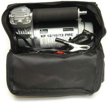 12 Volt Mobiler Kompressor mit Zubehör Tasche Reifenfüller Spiralschlauch usw.