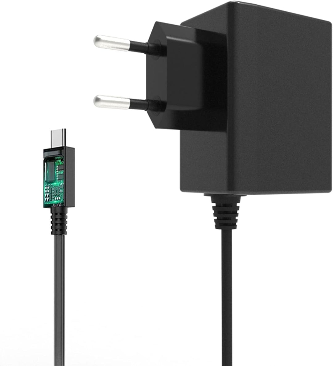 Ladegerät für Switch Console Netzteil Unterstützt TV-Modus Schnelles Aufladen mit 1,5m/5ft Kabel Kom
