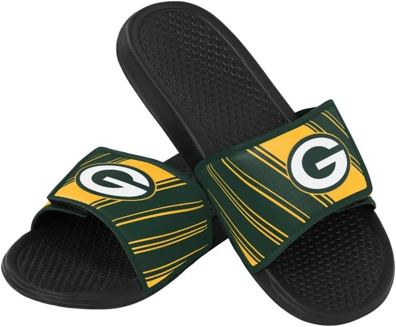 Fanatics Foco NFL Team Legacy Slides Badelatschen 40/41 EU Green Bay Packers, 40/41 EU Green Bay Pac