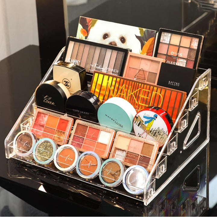 JessLab Nagellack Aufbewahrung, 6-Stufige Klarer Acryl Nagellack Halter Åtherische Öle Kosmetik Vitr