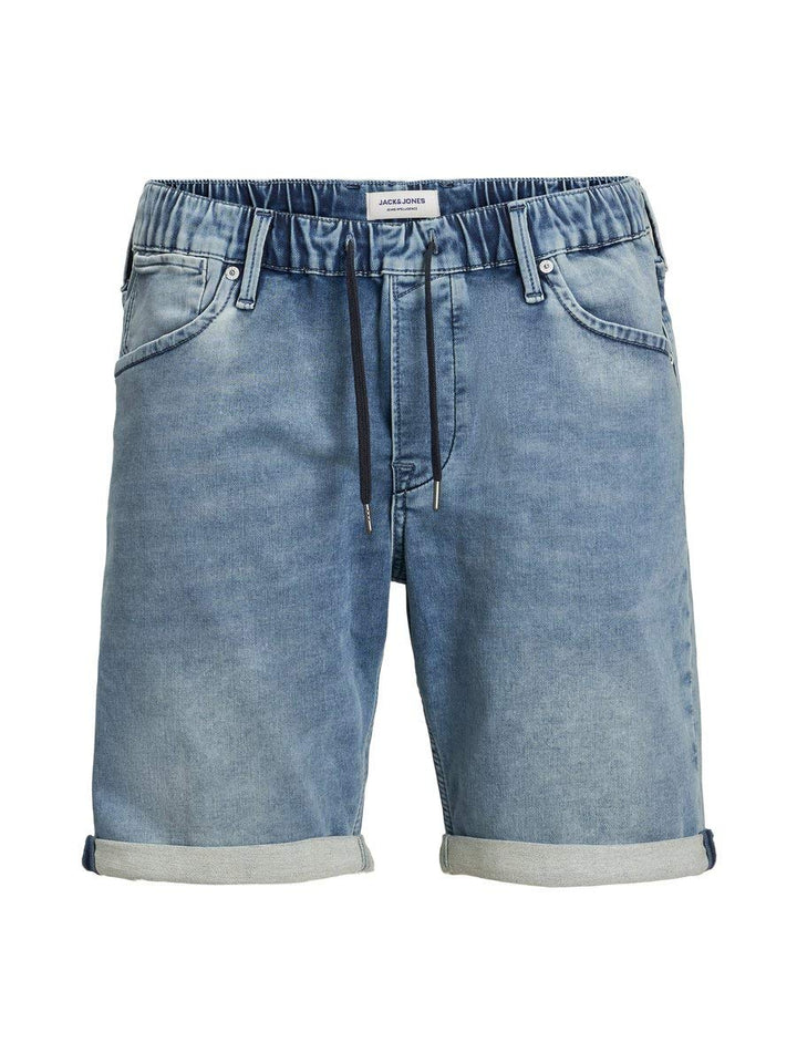 JACK & JONES Male Jeansshorts Rick Dash GE 123 Indigo Knit SBlue Denim