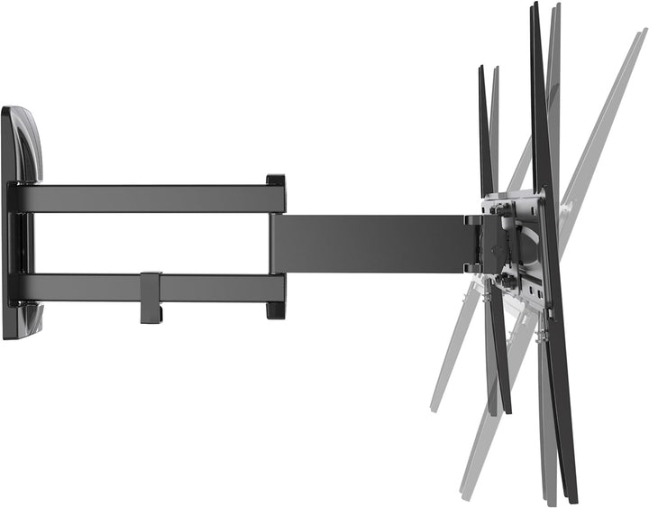Meliconi Slimstyle Plus 400SDR, Doppelarm-Wandhalterung für Flachbildfernseher von 40'' bis 82'', ho