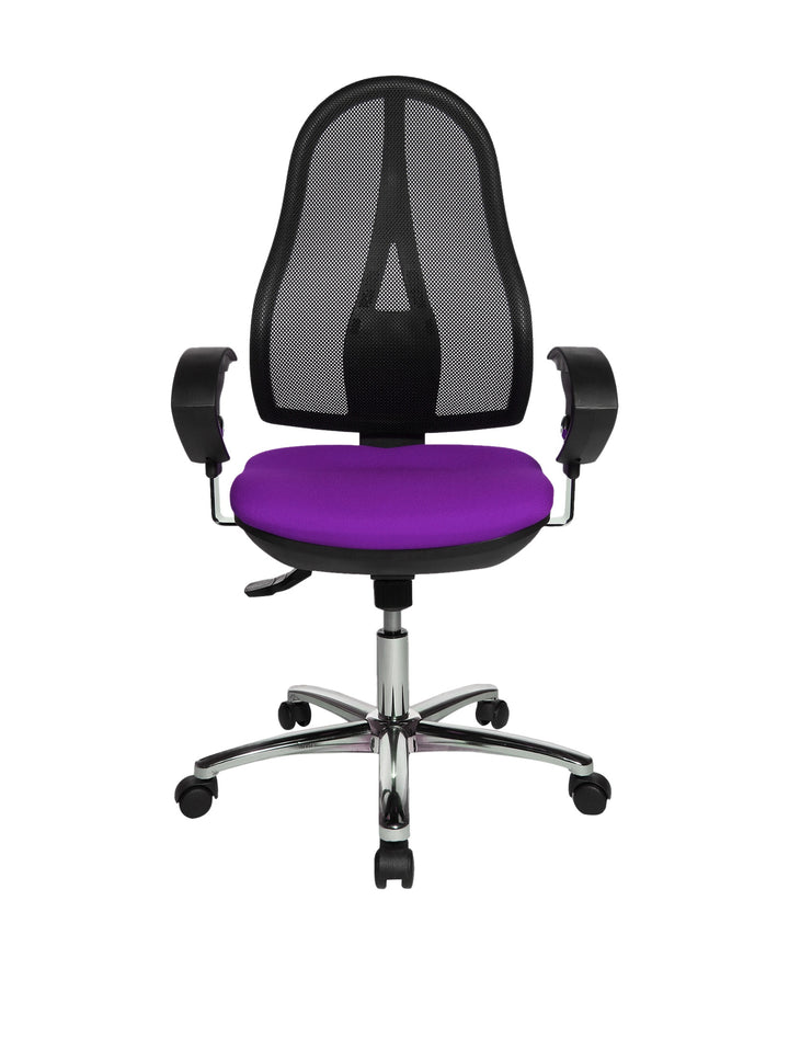 Topstar Open Point SY Deluxe, ergonomischer Syncro-Bandscheiben-Drehstuhl, Bürostuhl, Schreibtischst