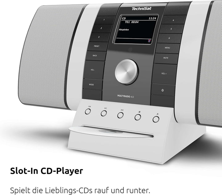 TechniSat MULTYRADIO 4.0 SE - Internetradio (WLAN Radio, DAB+, UKW, Spotify, Bluetooth, CD-Player, U