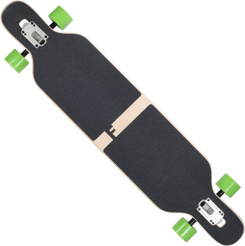 FunTomia Longboard mit 3 Flex Stufen Drop Through Cruiser Komplettboard Mach1 Speed Kugellager T-Too