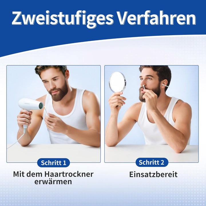 Beauty7 16 gebrauchsfertige Wachsstäbchen Nasen- und Ohrenhaarentfernung Schmerzfrei Nasenwachs Nase