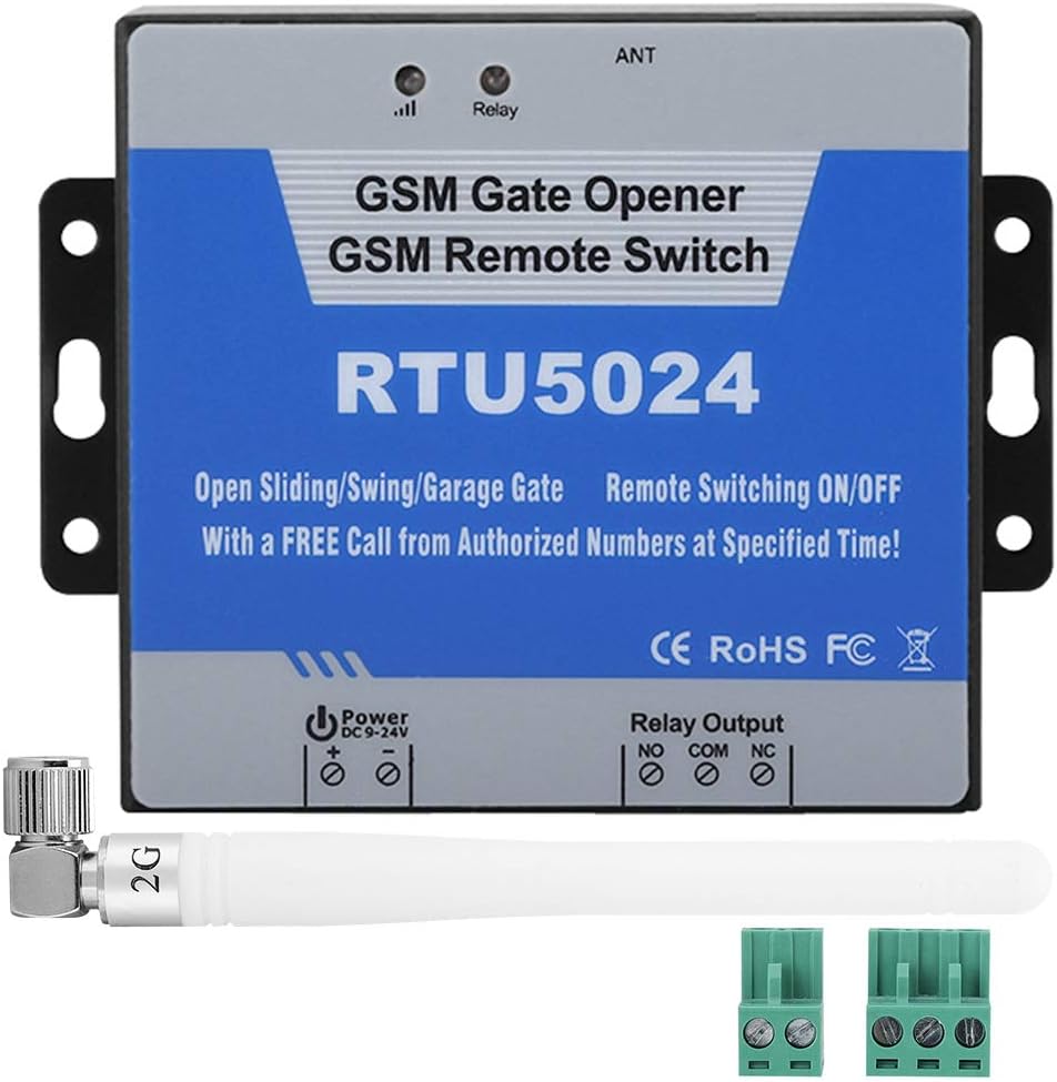DEWIN RTU5024 Fernbedienungsschalter, GSM Toröffner Tür Tor Opener Remote, RTU5024 GSM Zugangskontro