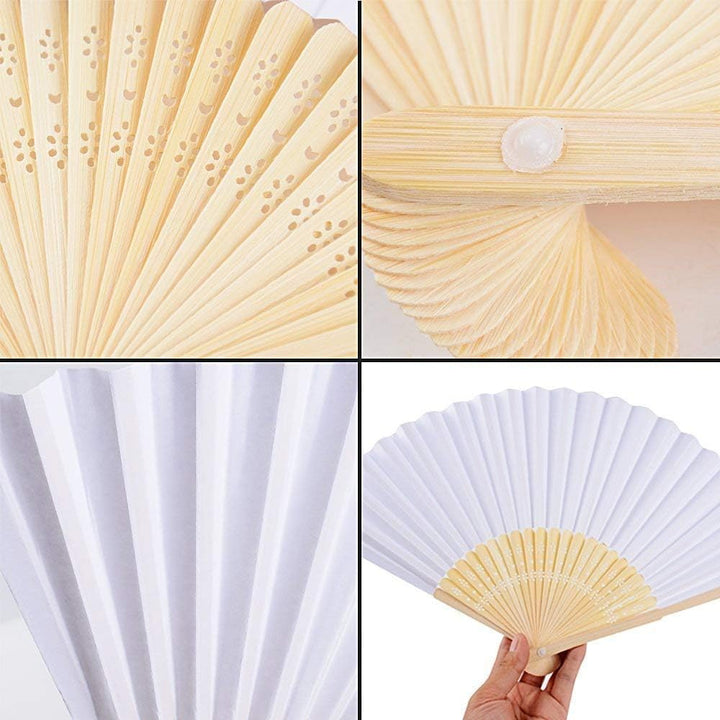 40 Stück Fächer Hochzeit Handfächer Weiss Hochzeit Gäste Geschenk Hochzeitsdekoration Hochzeitsgastg