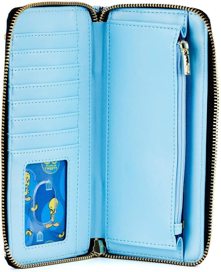 LOUNGEFLY Unisex Kinder Ltwa0005 x Looney Tunes Tweety and Sylvester Zip-Around Wallet, Multi-Colour