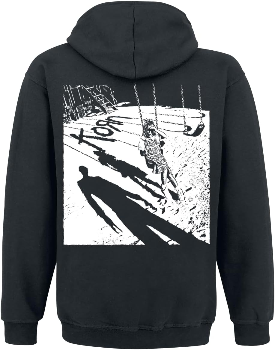Korn Playground Shadow Männer Kapuzenpullover schwarz Band-Merch, Bands S Schwarz, S Schwarz