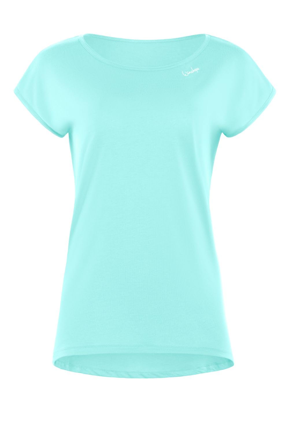 Winshape Damen Ultra leichtes Modal-Kurzarmshirt mit abgerundetem Saum MCT013 XL Mint, XL Mint
