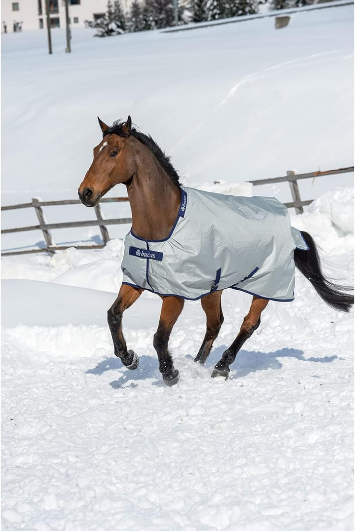 Bucas Power Turnout Light High Neck - Silver 0 155cm, 0 155cm