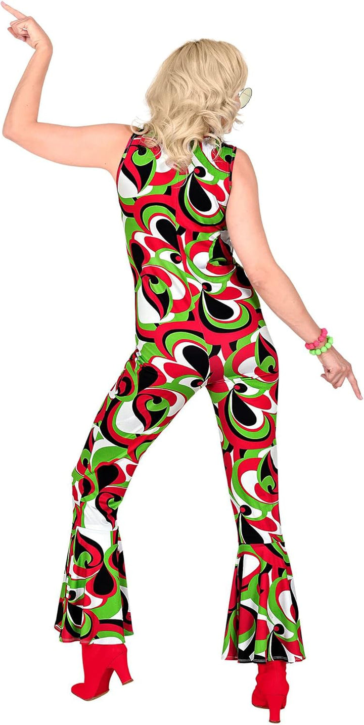 W WIDMANN MILANO Party Fashion - Kostüm 70er Jahre Overall, Disco Fever, Dancing Queen, Faschingskos