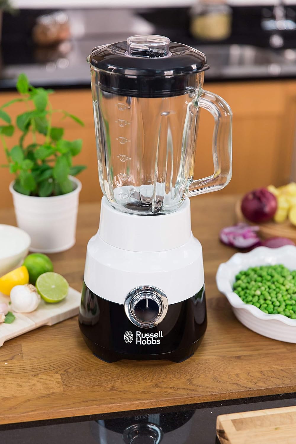 Russell Hobbs Glas-Standmixer Horizon, 22.000 U/min, 0.9 PS-Motor, Impuls-/Ice-Crush-Funktion, 1.5l
