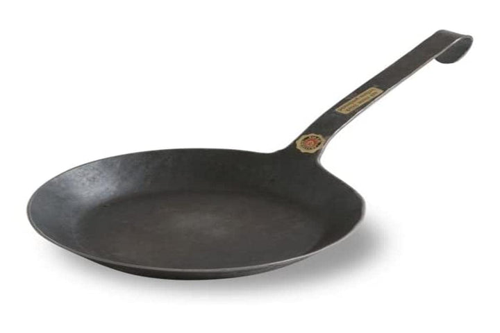 Turk 65522 Eisenpfanne mit flachen Hakenstiel freiform warmgeschmiedet, Durchmesser 22 cm, 22 cm