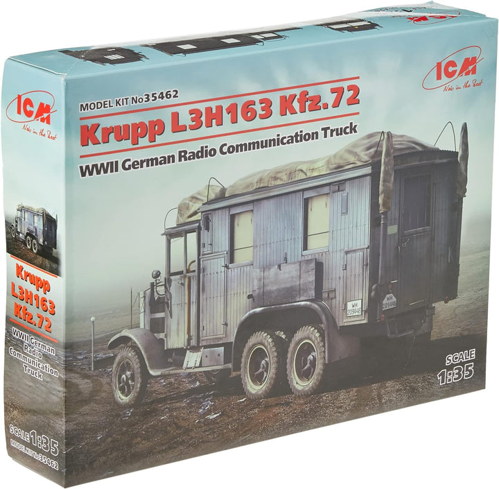 ICM ICM35462 35462 - 12785 Krup L3H163 Kraftfahrzeug 72 WWII German Radio Communication Truck, Grau