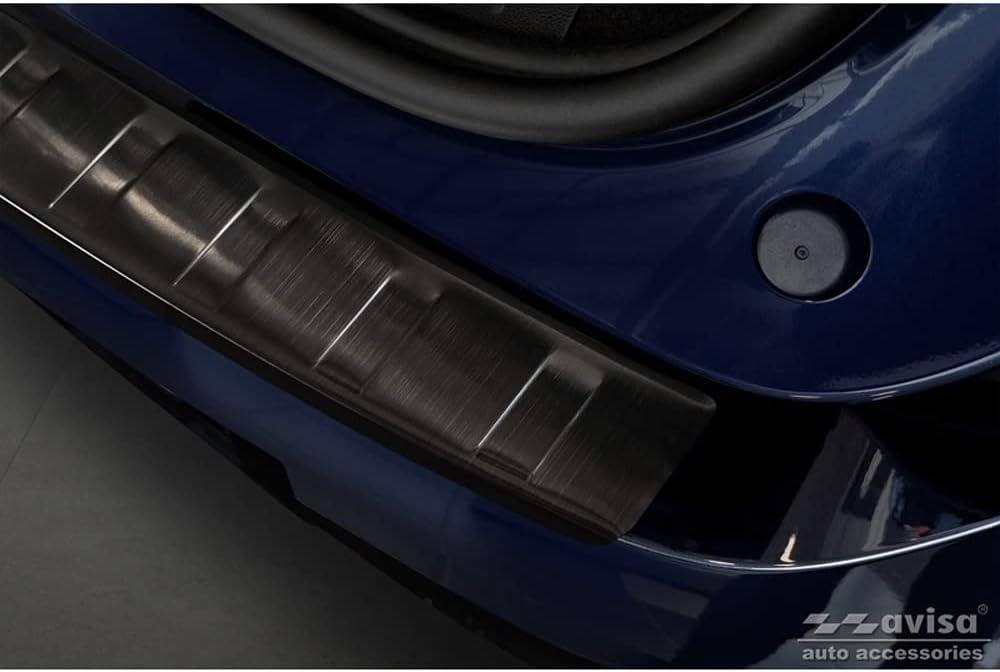 Avisa Schwarz Edelstahl Heckstossstangenschutz kompatibel mit Renault Megane E-Tech 2022- &