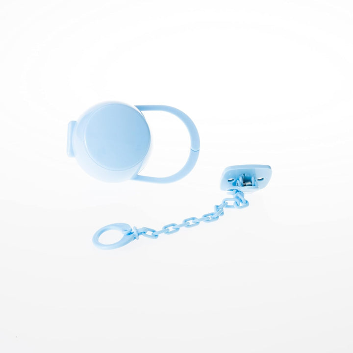 Disney Baby - Schnullerkette mit clip und Schnullerbox in Silber - perfekt als Geschenkidee zur Tauf
