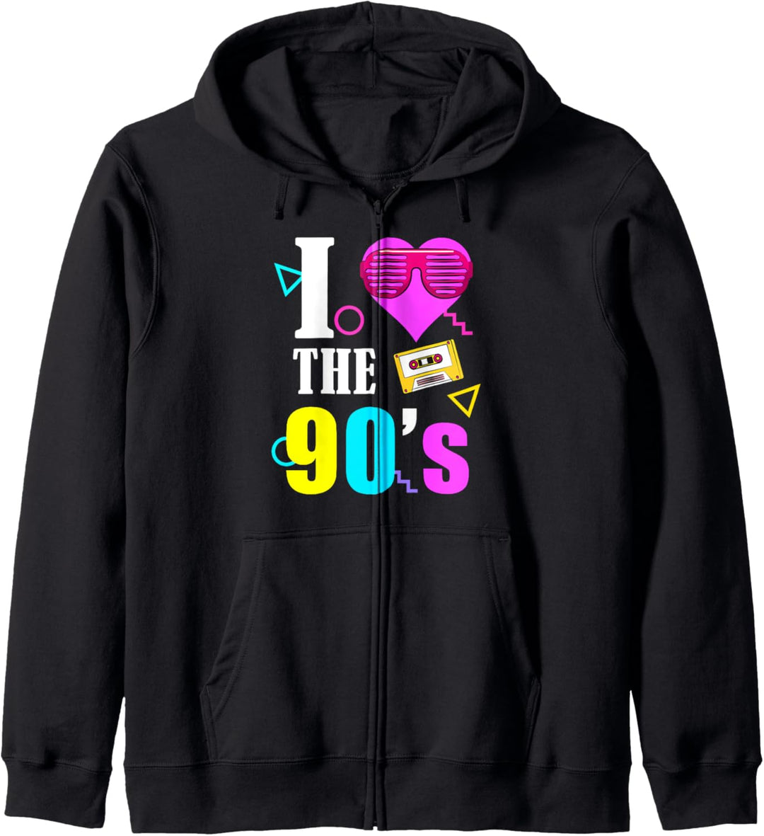 90er Jahre Retro Motto I love 90's Kapuzenjacke