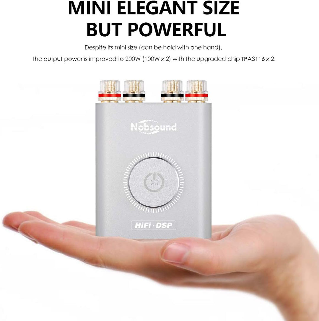 Nobsound NS-20G Mini Digital Power Amplifier Bluetooth HiFi Stereo Amp Leistungsverstärker 100W+100W