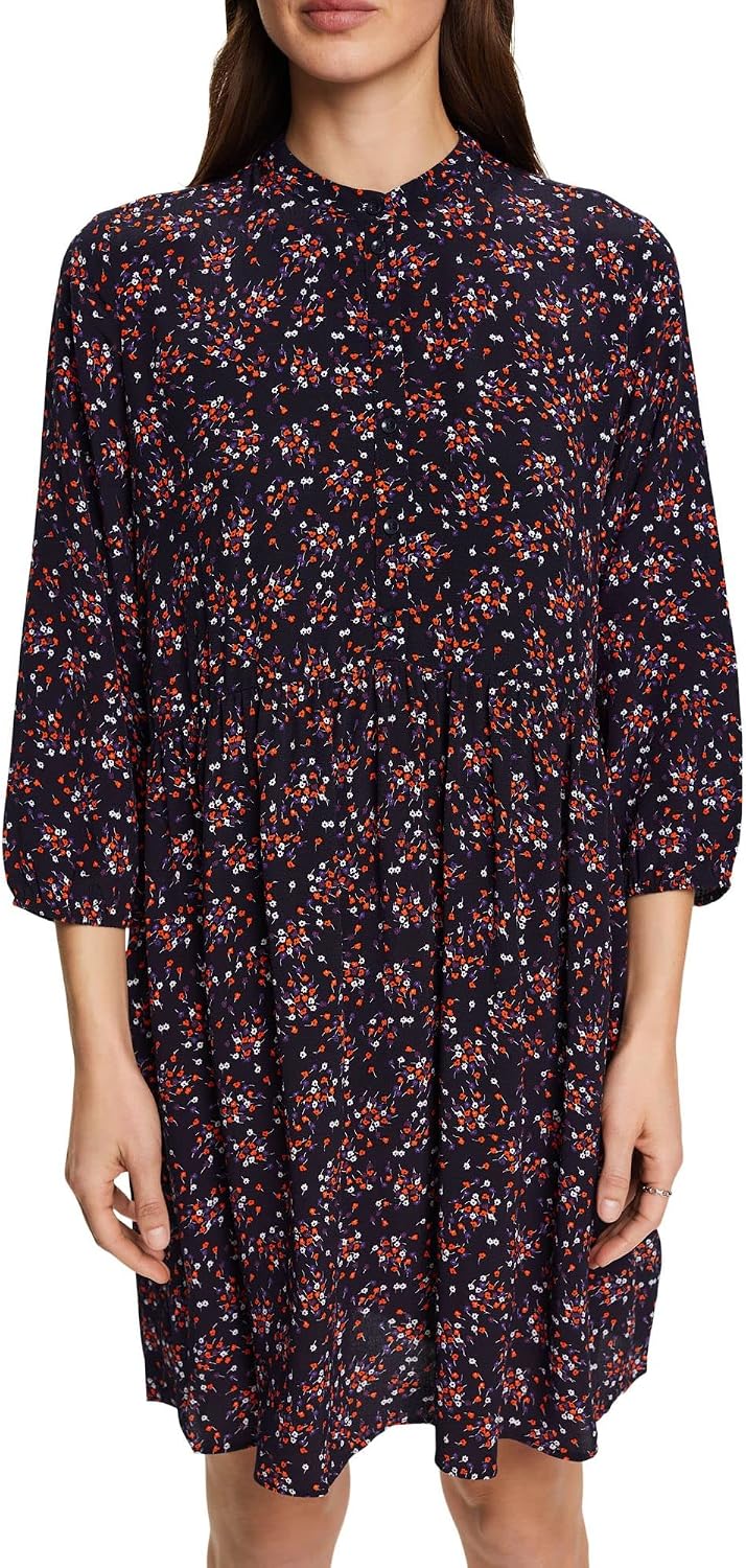 ESPRIT Damen 023ee1e302 Kleid 36 Navy, 36 Navy