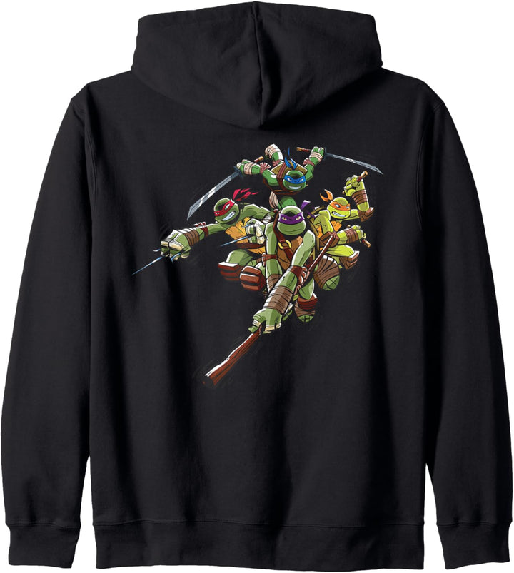 Teenage Mutant Ninja Turtles Gruppe Angriff Kapuzenjacke