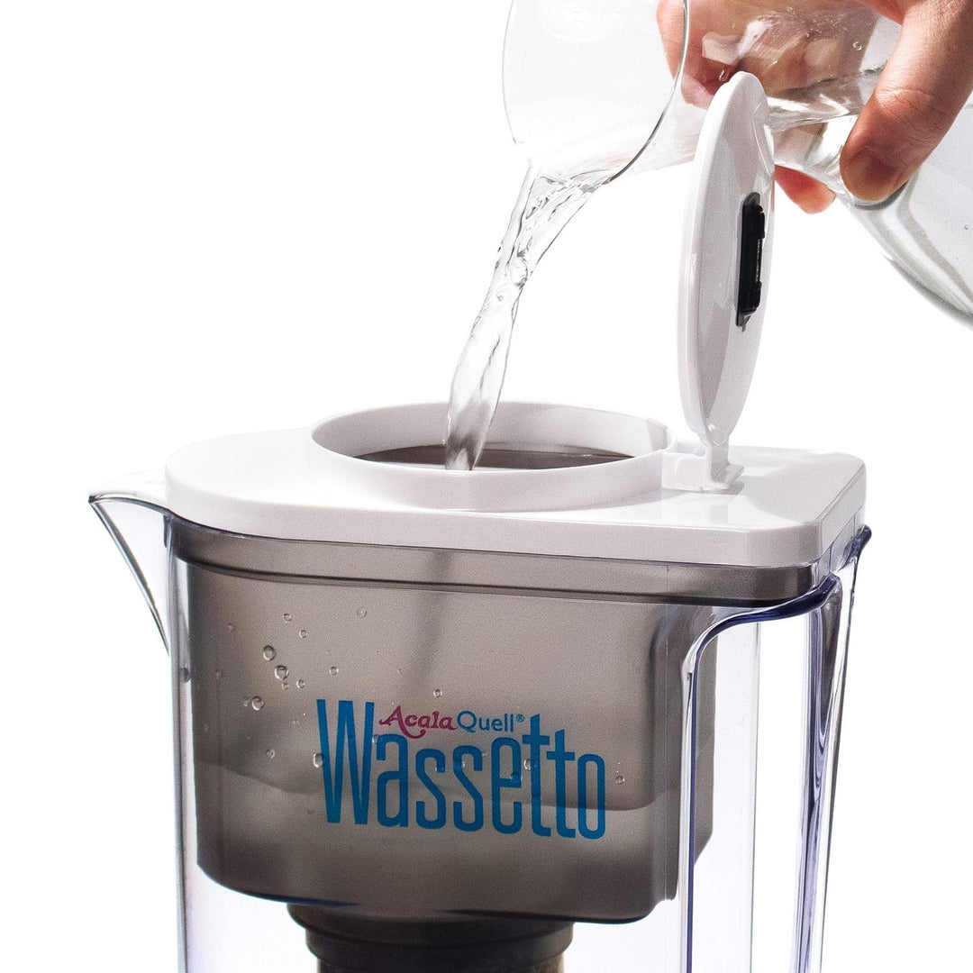 Wasserfilter AcalaQuell® Wassetto | Weiss | Aktivkohle Wasserfilter | Höchste Filterleistung - mehrs
