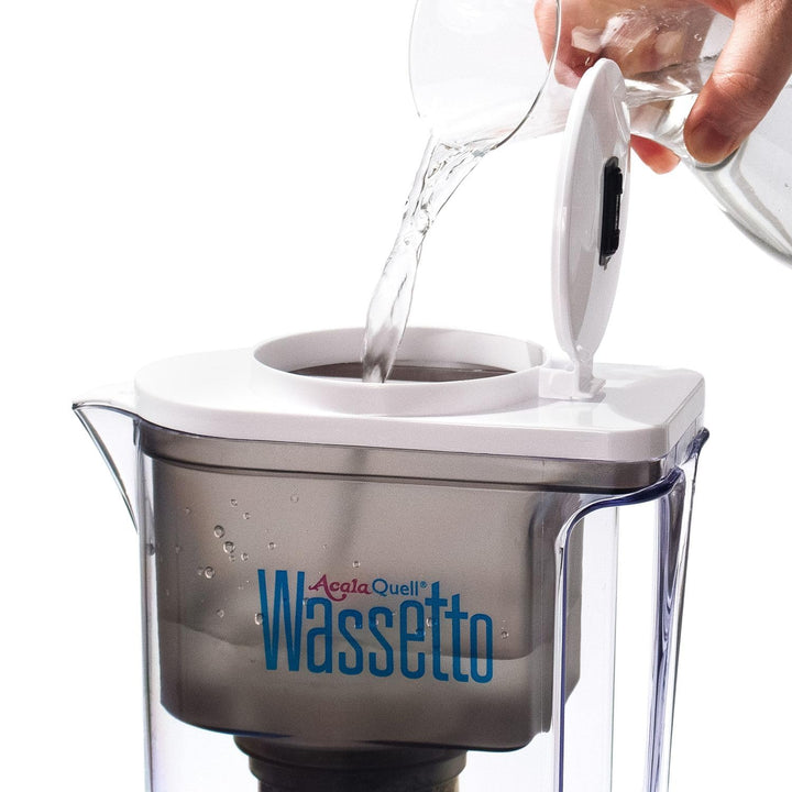 Wasserfilter AcalaQuell® Wassetto | Weiss | Aktivkohle Wasserfilter | Höchste Filterleistung - mehrs