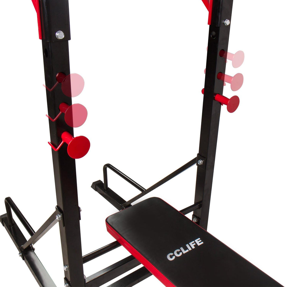 CCLIFE Power Tower Dip Station Klimmzugstange für Krafttrainingsgeräte für das