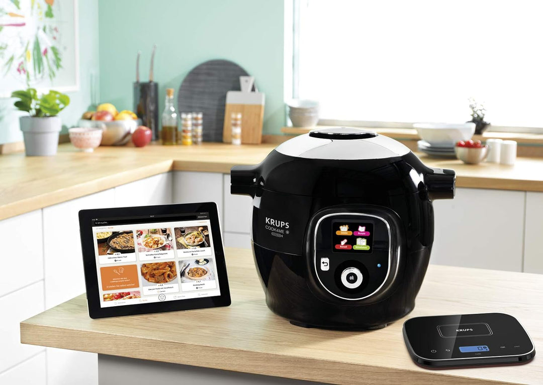Krups CZ8568 Cook4Me+ Grameez Multikocher inkl. vernetzte Küchenwaage, (1600 Watt, 6 Kochstufen, Fas