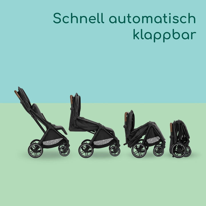 Bebeconfort Indra, Kinderwagen, 0–4 Jahre (22 kg), Schnell automatisch klappbarer Kinderwagen, Integ