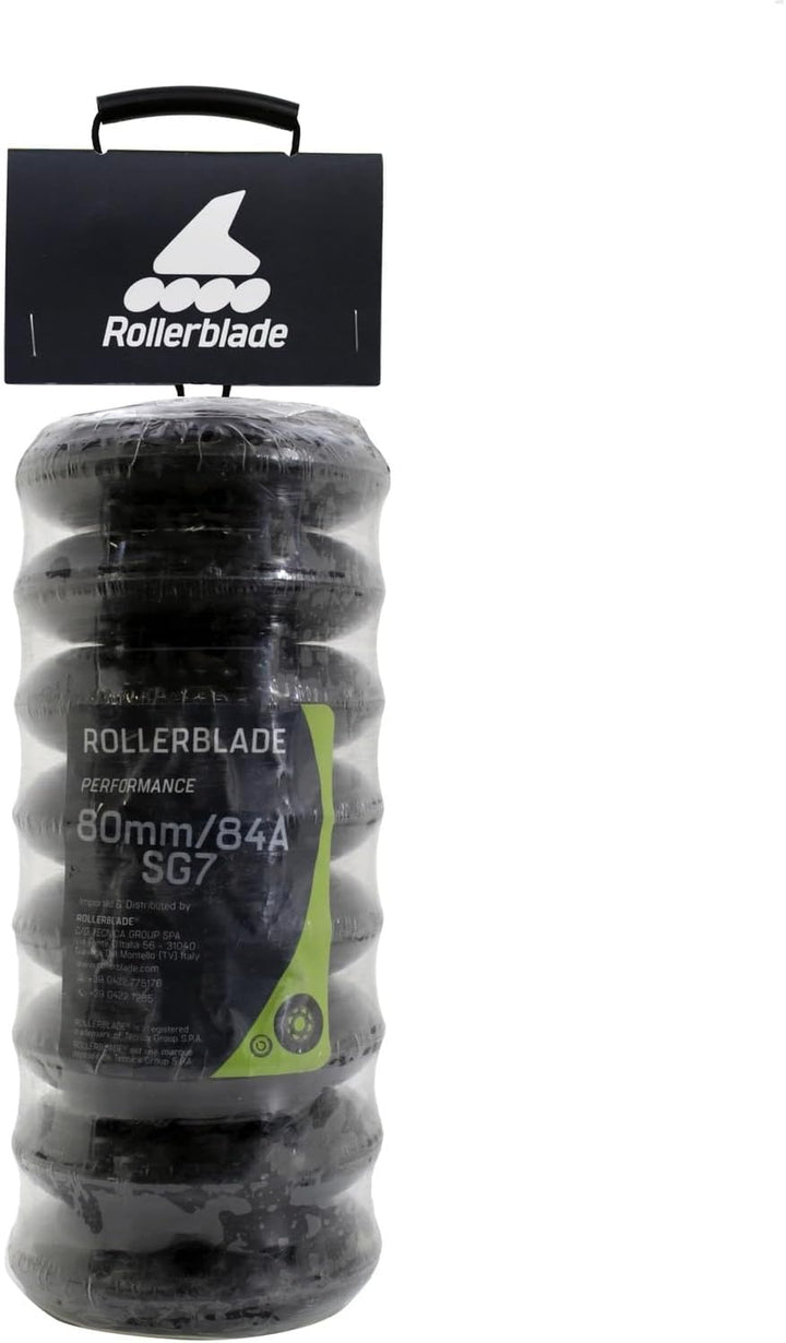 Rollerblade 80 mm Inline-Skate-Rad und Kugellager, 8er-Pack durchsichtig, Transparent