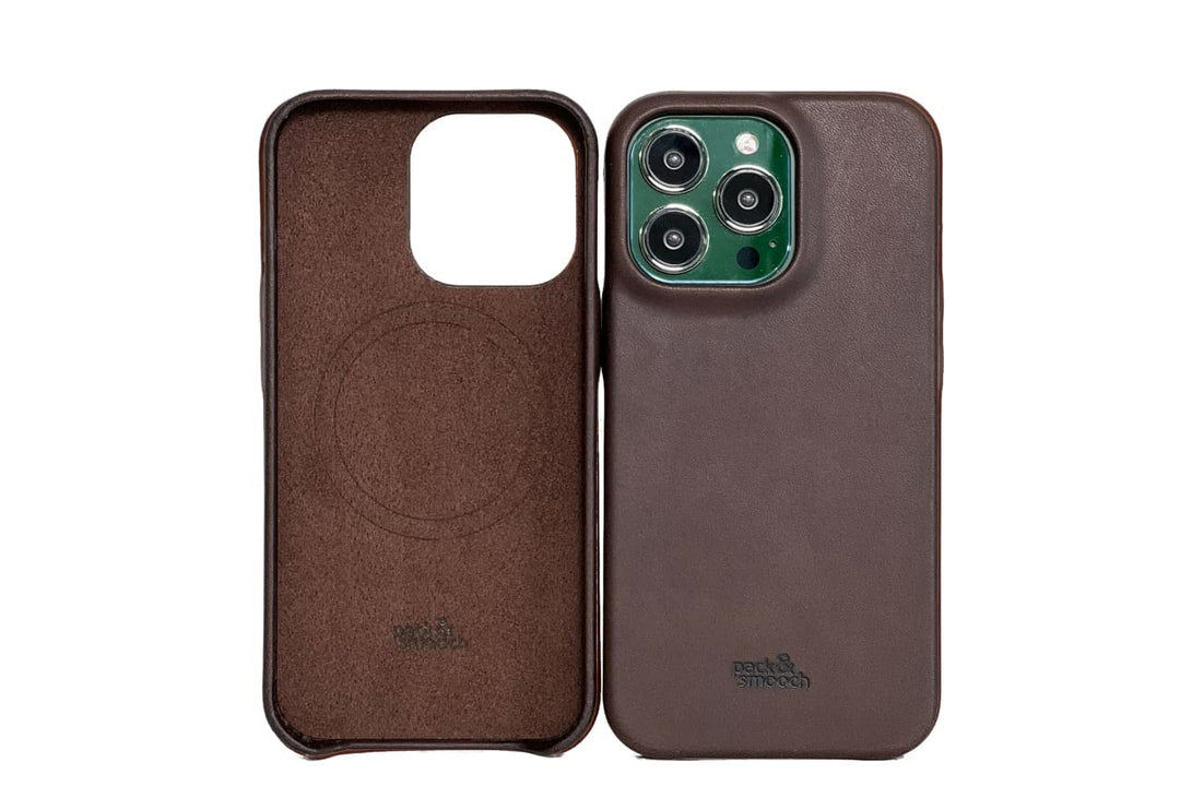 Pack & Smooch Für iPhone 14 Pro Max (6,7") Lederhülle Ledercase Backcover -Chester- aus Pflanzlich g