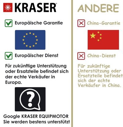 KRASER KR110S Bremsscheibenschloss mit SRA Zulassung, Motorrad Diebstahlsicherung, 10mm Doppelversch