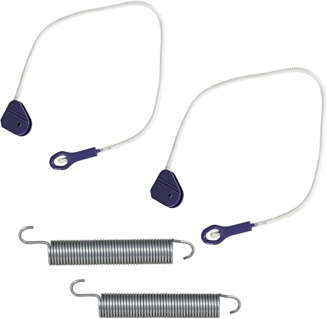 SPARES2GO Türfederseil Scharnier Spannstütze für Beko Geschirrspüler (2x Federn, 2x Seile)