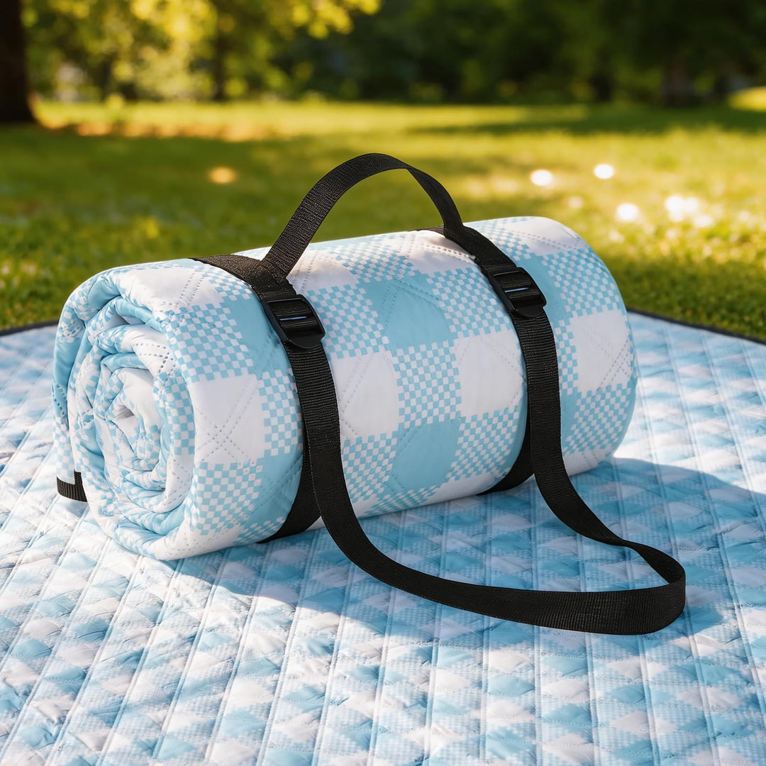 sapsisel wasserdichte Picknickdecke für 6-8 Erwachsene, Extra grosse Stranddecke, Picknickmatte für