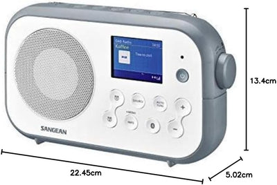 Sangean DPR-42BT tragbares DAB+ Digitalradio (FM-RDS-Tuner, Bluetooth, integrierter Lautsprecher, Ba