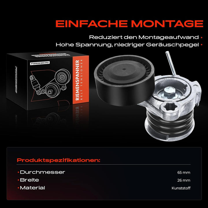 Frankberg Spannrolle Riemenspanner Vorne für Captiva C100 C140 Cruze J300 Epica Lacetti Nubira Antar