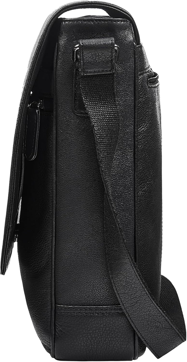 STILORD Ottavio Mittelgrosse Umhängetasche Herren Leder Hochformat Messenger Bag 13,3 Zoll Laptoptas