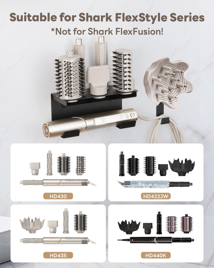 Fön Halterung Shark Hairstyler Wandhalterung Kompatibel mit Shark Flex Style Hair 6 in 1 HD430 HD435