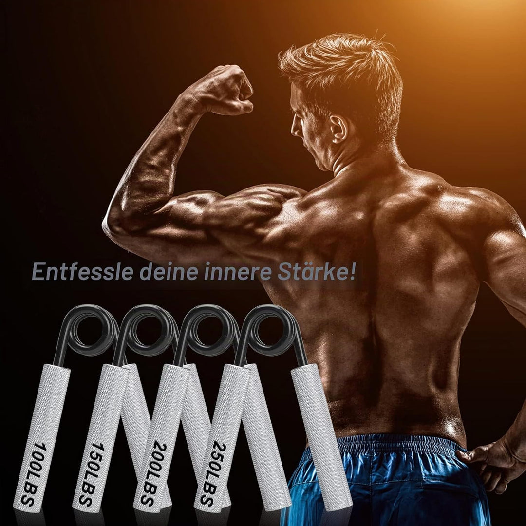 COVVY Griffkraft Trainer Set,50/100/150/200/250LBS Handgriff Trainer,rutschfester Metall unterarmtra