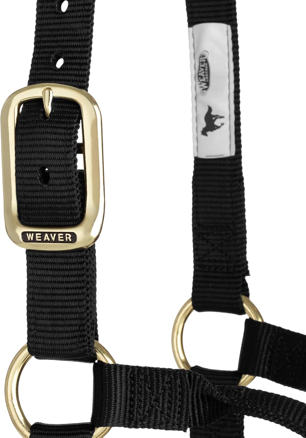 WEAVER Leather, Nicht verstellbares Halfter Schwarz Average Horse, Schwarz Average Horse
